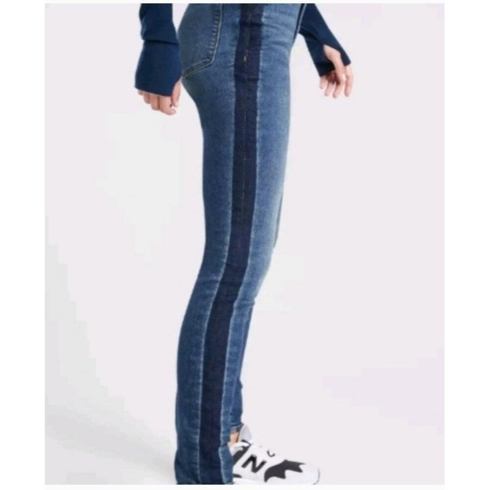 Athleta sculptex stretch tuxedo stripe denim jeans